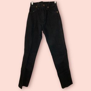 Vintage - 80s Wrangler long black jeans